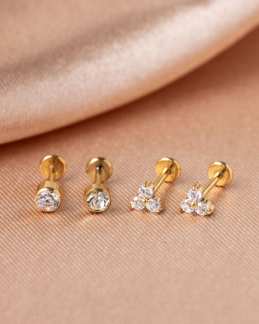 Tiny Crystal Nap Earrings