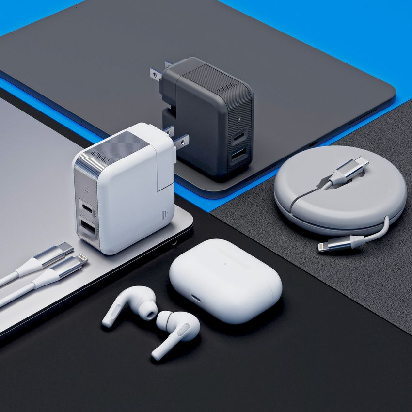 Protective Case for Apple® AirPods® - Grey Just Wireless