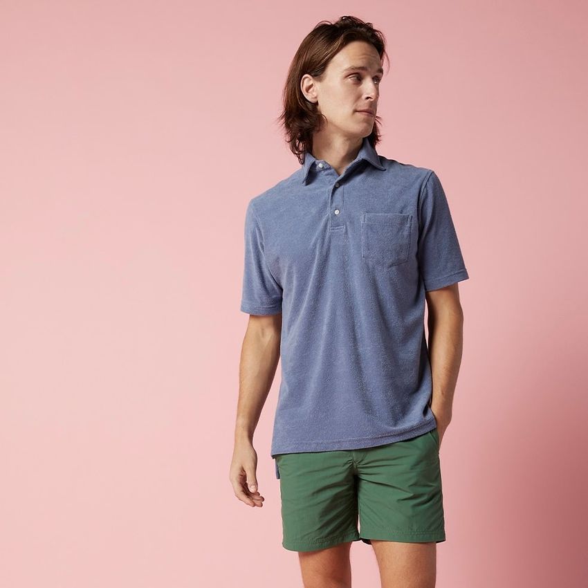 Zip-Front Standard Swim Short in Pine Nylon | Shop Sid Mashburn