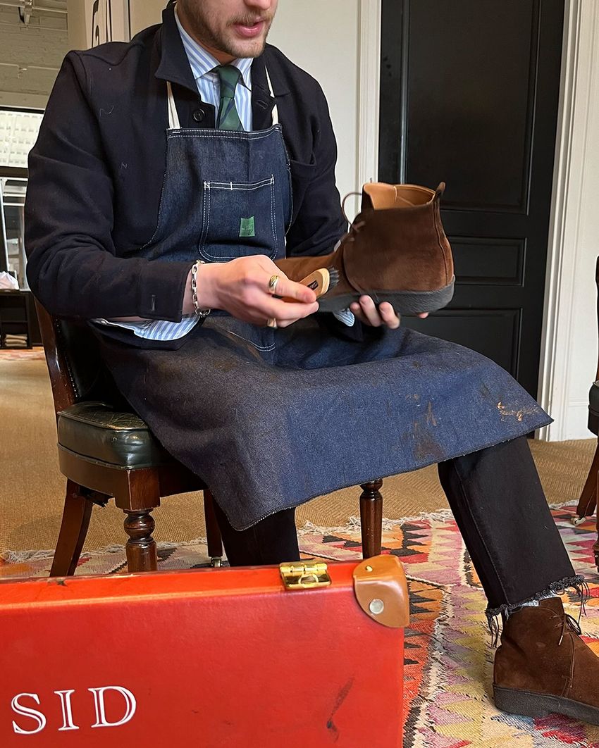 Playboy Chukka Boot in Snuff Suede | Shop Sid Mashburn display picture 3
