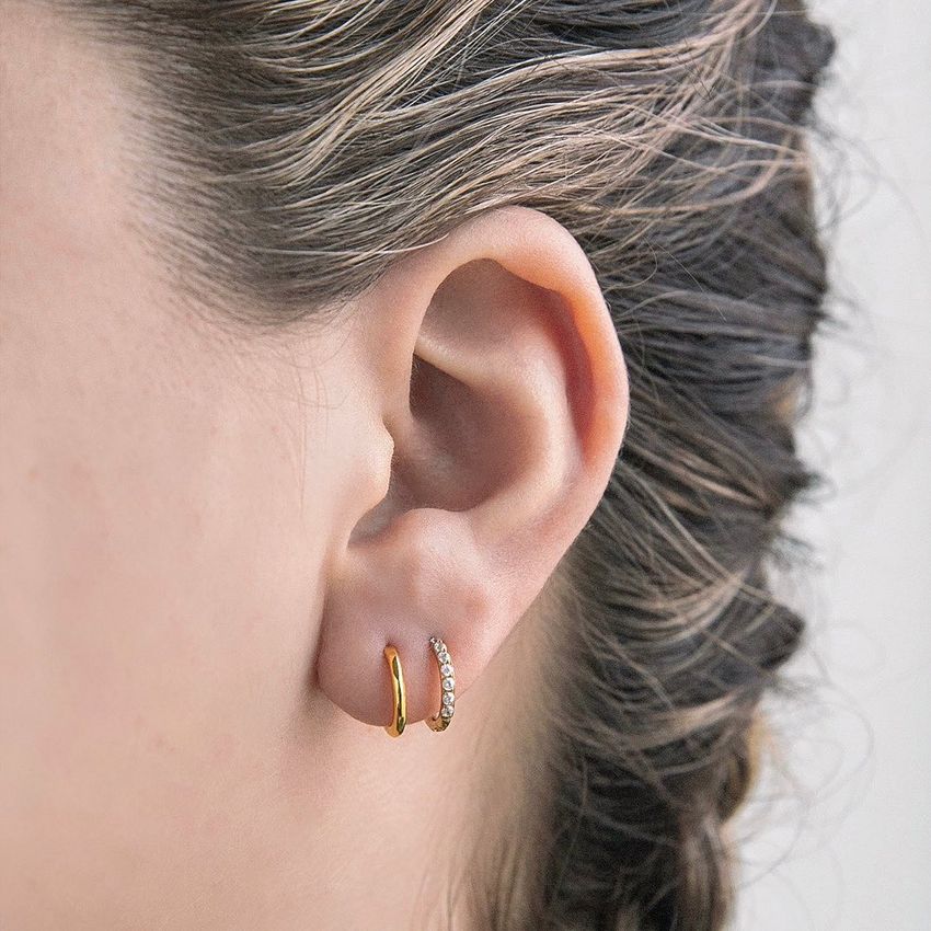 Everyday Hoop Duo in Titanium
