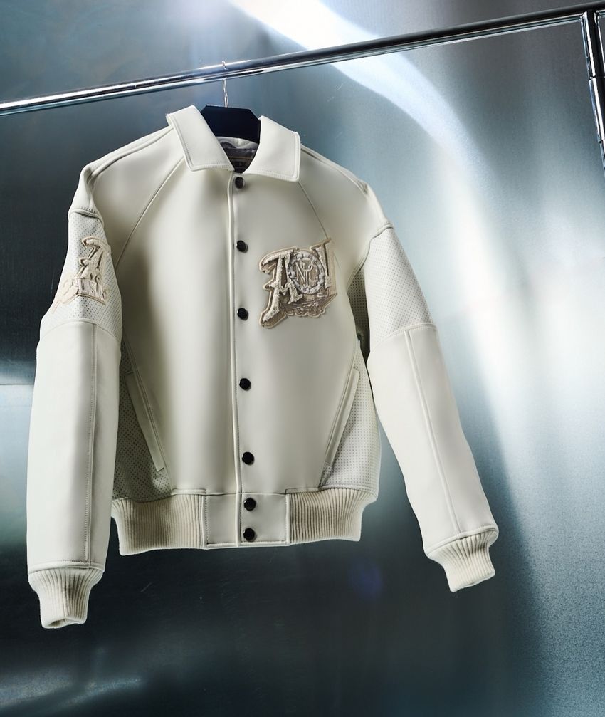 ジャケット・アウター mistreass Bicolor Compact Stadium Jacket Green and White MMXV Stadium Varsity Jacket - Jacket Makers